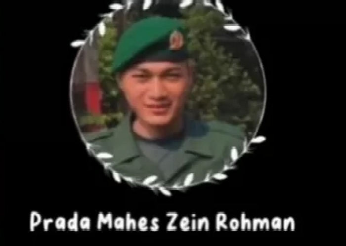 Anggota TNI Yon Zipur Ambarawa Mahes Zein Rohman yang tewas diduga dianiaya senior