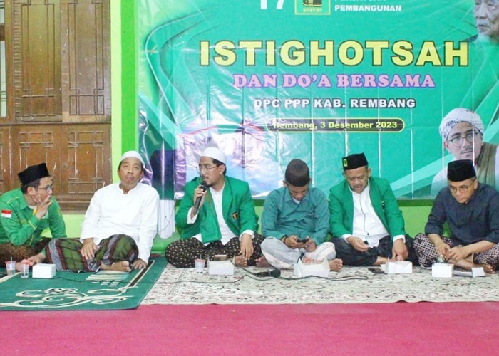 IKHTIAR: DPC PPP Rembang menggelar istighosah sambut Pemilu 2024.