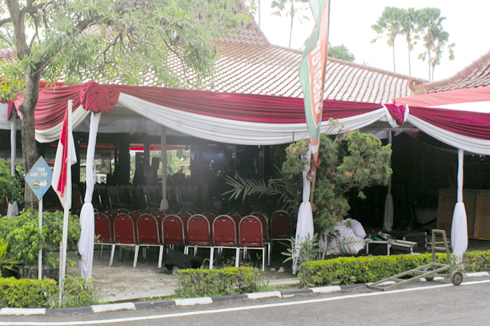 LOKASI UTAMA: Pendopo Rumdin Bupati Blora bakal jadi lokasi pemantauan utama lewat aplikasi zoom.