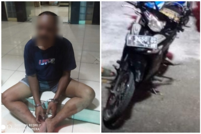 DIAMANKAN: Maling motor di Desa Gebang, Gabus Pati