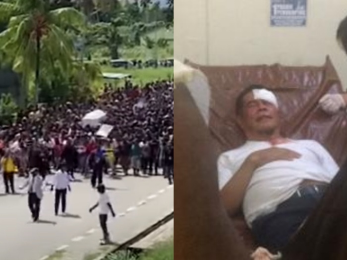 PJ Gubernur Papua, Ridwan Rumasukun Terkena Lemparan Batu Saat Ikut Kawal Jenazah Lukas Enembe