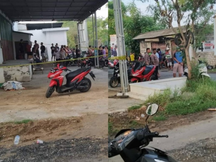TKP: Penemuan mayat seorang pria di Perempatan Gadungan, Desa Sejomulyo Juwana Pati, Jumat (29/12) pagi.