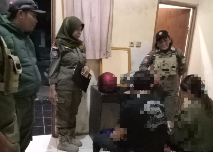 RAZIA: Satuan Polisi Pamong Praja (Satpol PP) Kabupaten Rembang melakukan razia pada malam pergantian tahun 2024 atau Minggu (31/12) malam.