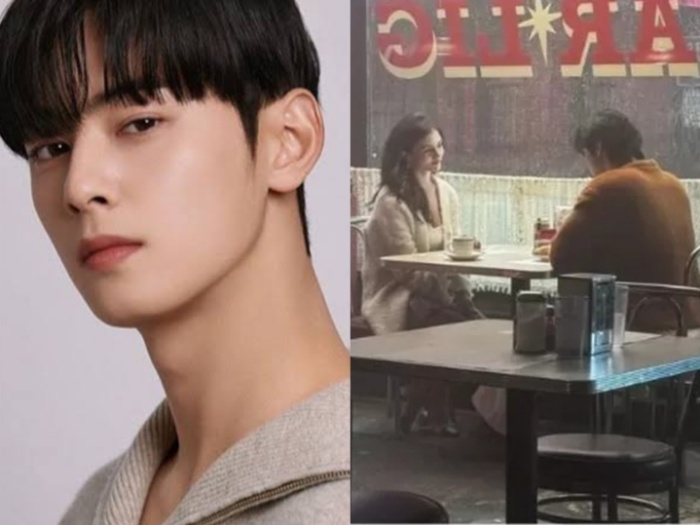 Cha Eun Woo Terciduk Bersama Akrtis India Eisley di cafe.