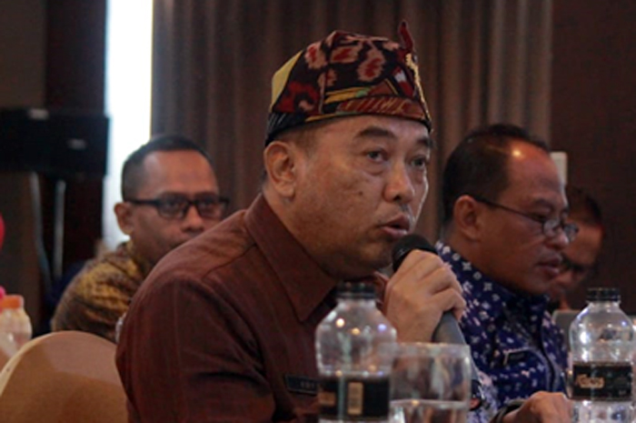 OPTIMIS: Pj Bupati Jepara Edy Supriyanta memaparkan beragam capaian Kabupaten Jepara dalam penilaian Penghargaan Pembangunan Daerah.