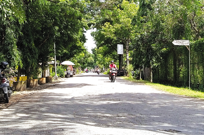 LENGANG: Jalan yang akan dirubah menjadi Jalan Pramoedya Ananta Toer.