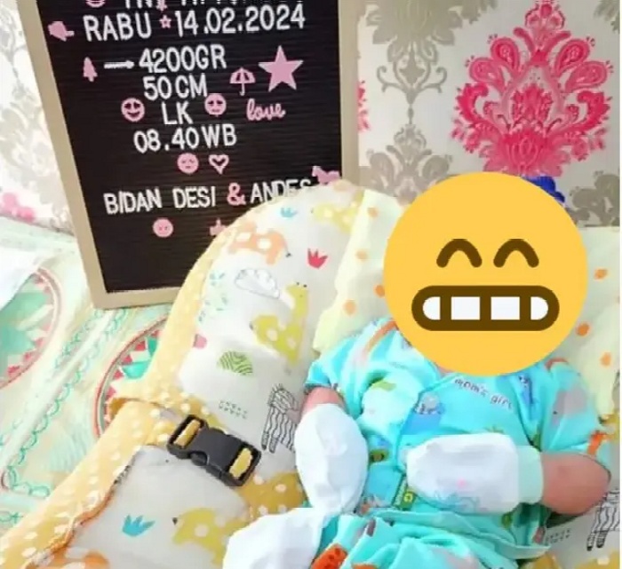 Bayi Lahir Saat Meomen Pemilu Diberi Nama Prabowo Gibran.