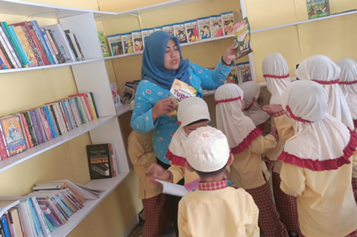 LITERASI: Salah satu perpustakaan desa yang ada di Kabupaten Grobogan.