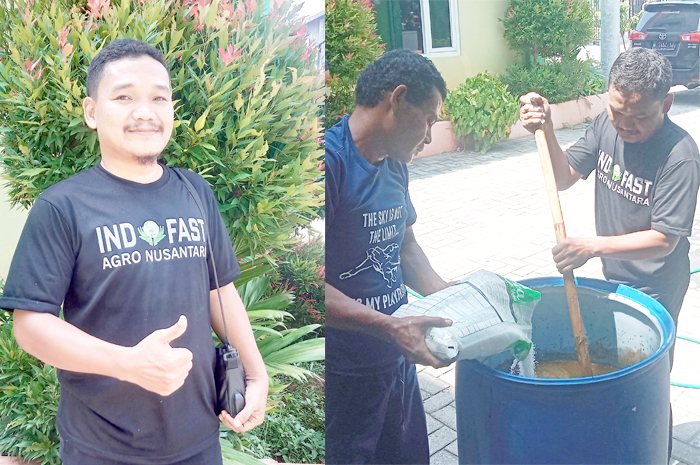 Selamet (kiri), Penanggung Jawab Landoh Smart Farming