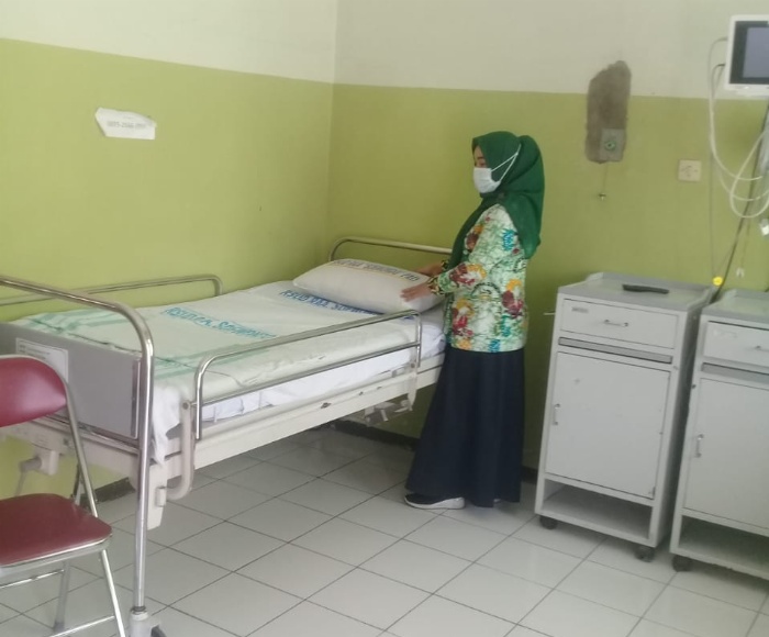 DISIAPKAN: Pemerintah menyiapkan ruangan gangguan jiwa di RSUD RAA Soewondo belum lama ini.