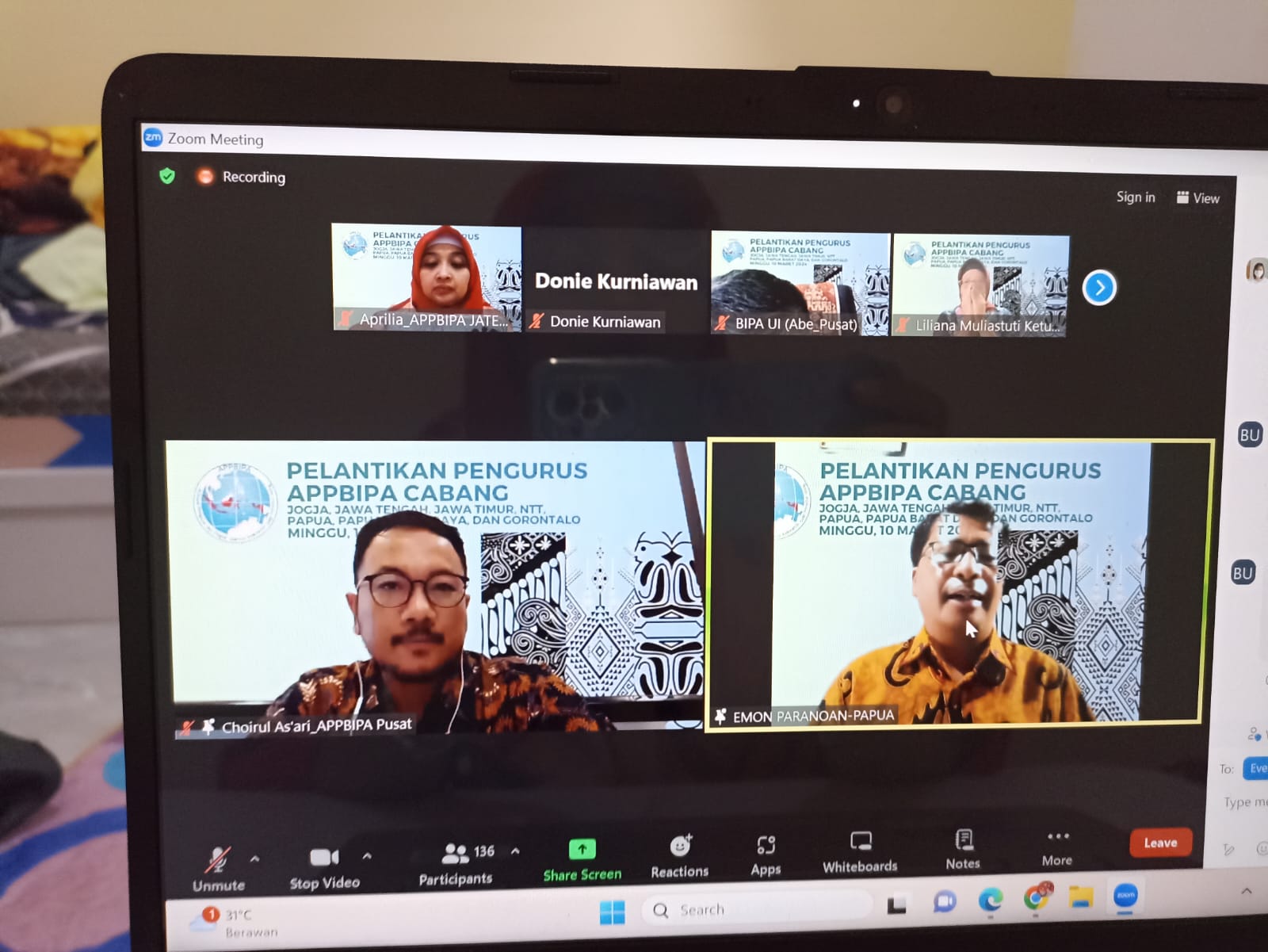 DARING: Pelantikan Kepala UPT Pengembangan Bahasa Unisnu Jepara Aprilia Riyana Putri, M.Pd. menjadi anggota APPBIPA Divisi Humas dan Kerjasama periode 2024-2029 dilakukan secara daring.