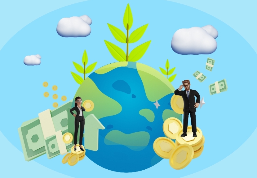 Illustrasi Greenflation.