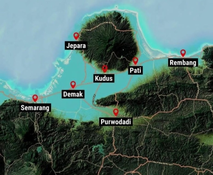 ILUSTRASI Teori Selat Muria.