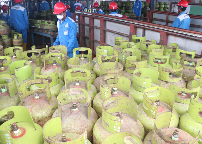 Illustrasi gas Lpg 3 Kg.