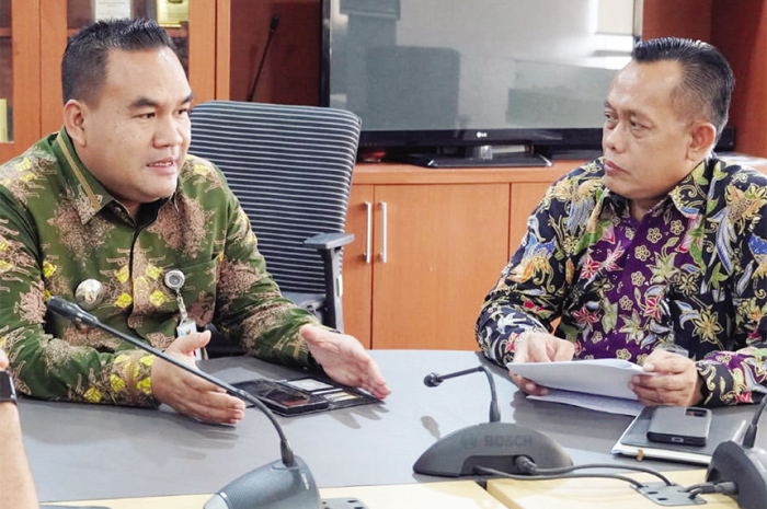 SILATURAHMI: Bupati Blora Arief Rohman saat menyambangi Kementerian Perdagangan (Kemendag) RI di kawasan Gambir, Jakarta.