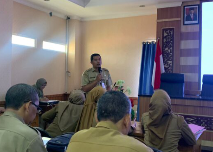 SOSIALISASI: Sosialisasi pengelolaan penyaluran tunjangan profesi guru ASN di Blora baru-baru ini.
