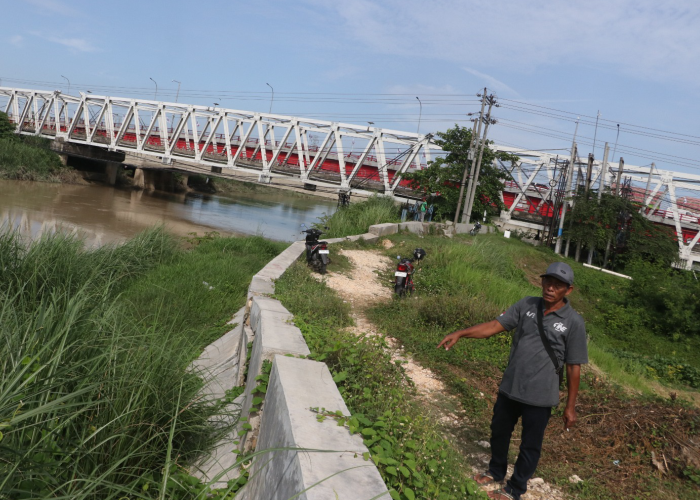 ATASI BANJIR: Kondisi Sungai Wulan yang mengalami pendangkalan dan akan dinormalisasi oleh Kementerian PUPR.