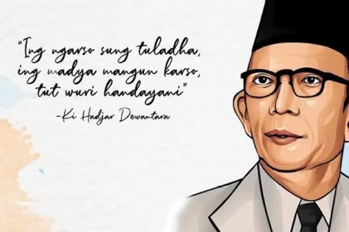 ILUSTRASI mengenang sejarah Hari Pendidikan Nasional di Indonesia.