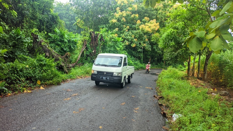 ADEM : Suasana di tanjakan Jalan Raya Pati-Gembong, Desa Wonosekar Kecamatan Gembong yang menikung dikenal sebagai tanjakan Trowelo.