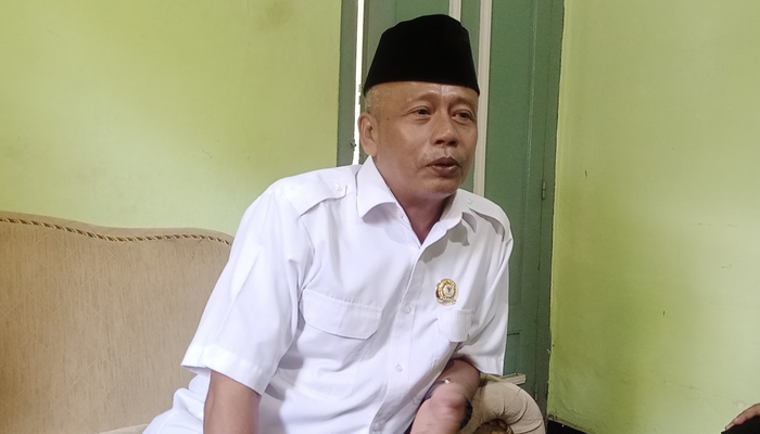 LAKSANAKAN: Wakil Ketua 1 Bidang Pengumpulan Baznas Blora, Widodo saat memberikan keterangan kepada media.