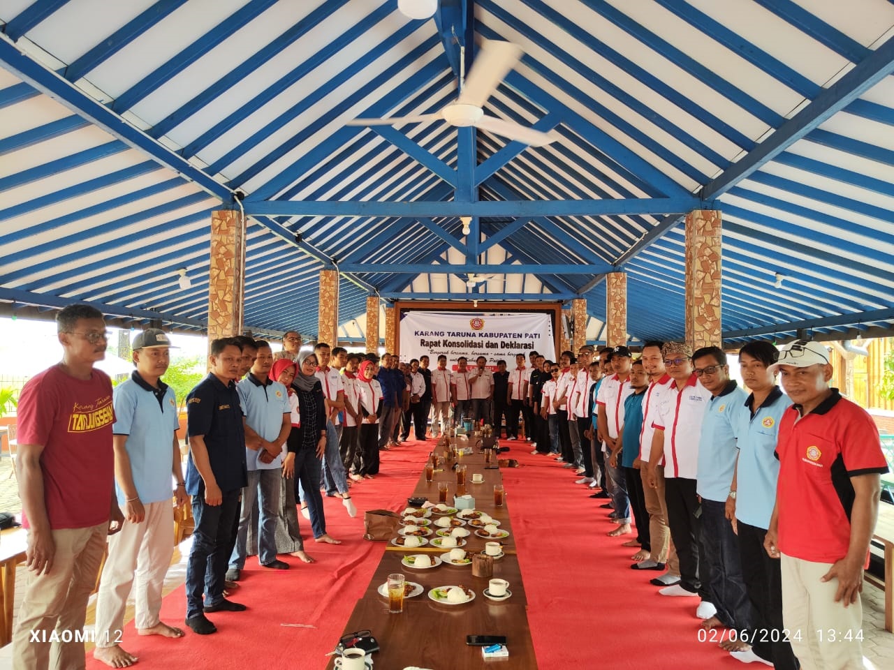 SATU SUARA : Sejumlah aktivis karang taruna deklarasi mendukung Saiful Arifin sebagai Bupati Pati 2024.