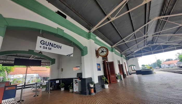 CAGAR BUDAYA: Keindahan Stasiun Gundih yang ada di Kecamatan Geyer, sudah ditetapkan sebagai cagar budaya.