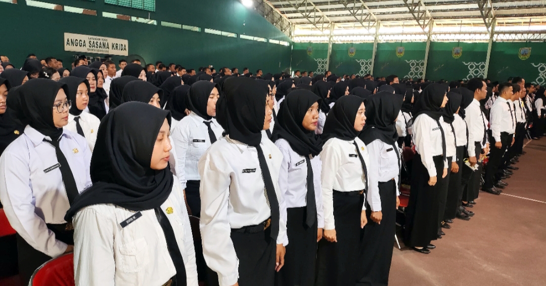SELEKSI TERBUKA: PPPK Kudus menjalani apel orietasi di lingkungan Pendopo Kabupaten Kudus.