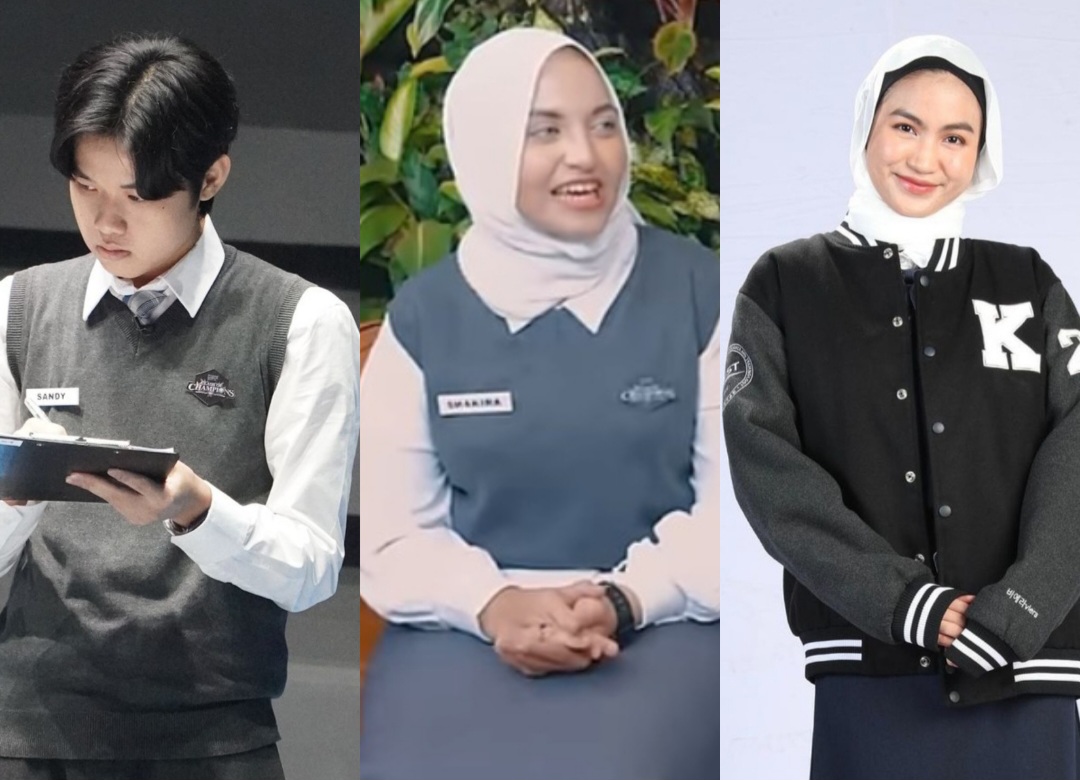 Sandy (paling kiri), Shakira (tengah) dan Xaviera (paling kanan).