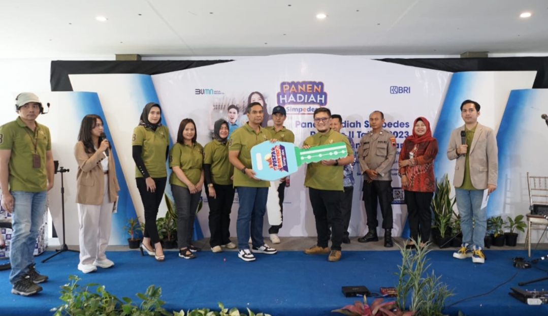 MERIAH: Undian Simpedes BRI di Sekuro Village Beach Resort pada Sabtu (13/7).