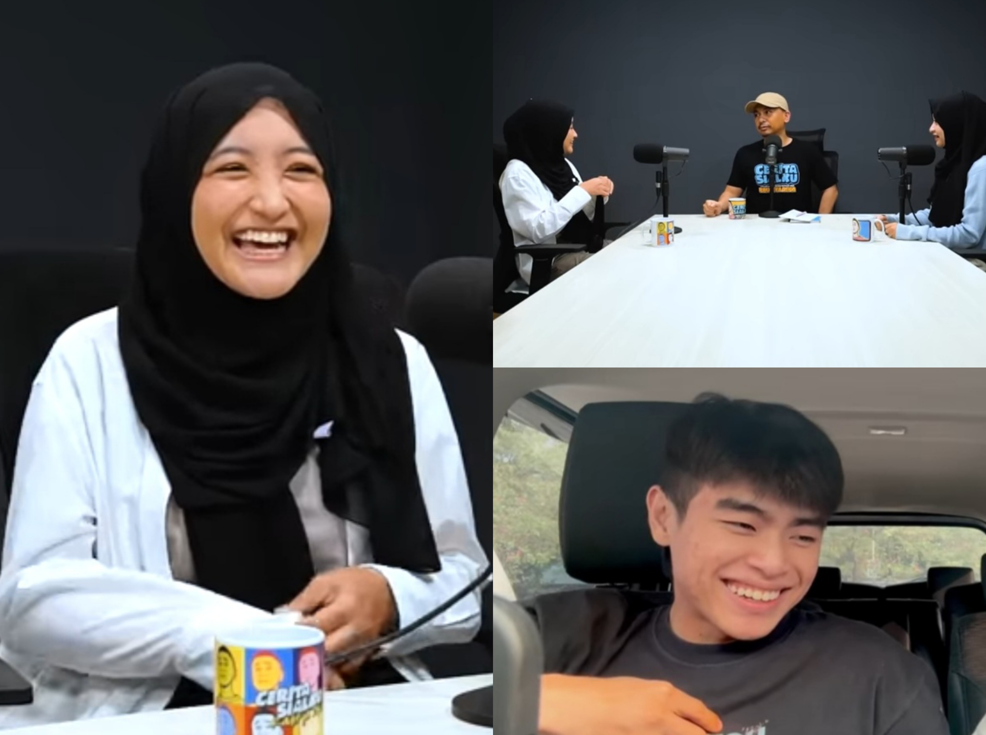 Arafah Rianti (kiri), podcast bersama Raditya Dika (atas kanan), dan Steven Wongso (kanan bawah). Foto: Youtube Raditya Dika dan Youtube Arafah Rianti