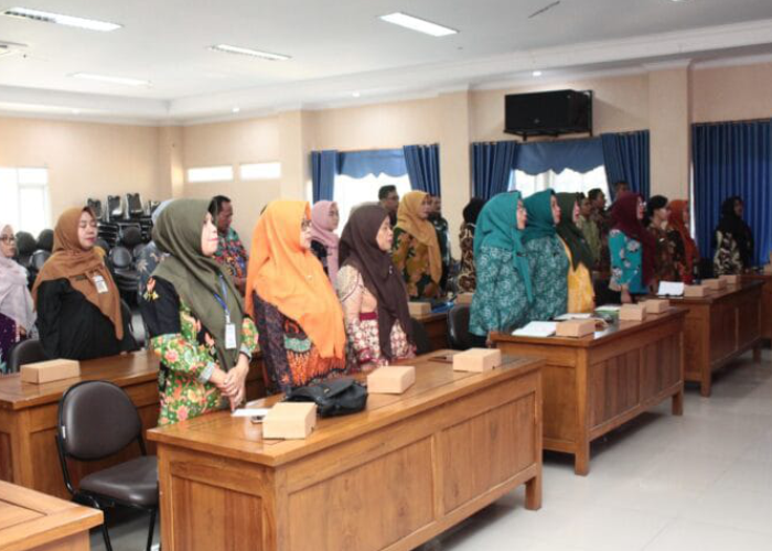 ANTUSIAS: Bunda PAUD Kabupaten Blora Ibu Hj. Ainia Shalichah mengikuti sosialisasi Penguatan Implementasi Gerakan Transisi PAUD Ke SD.