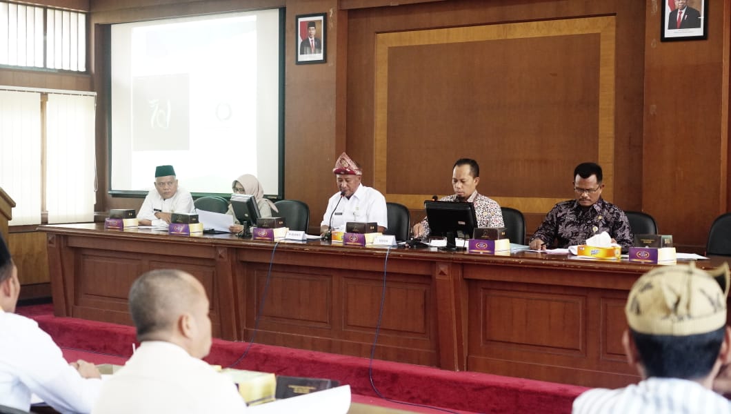 BAHAS HARI JADI: Pemkab Pati membicarakan konsep HUT ke-701 Kabupaten Pati di Ruang Pragola Setda Pati baru-baru ini.