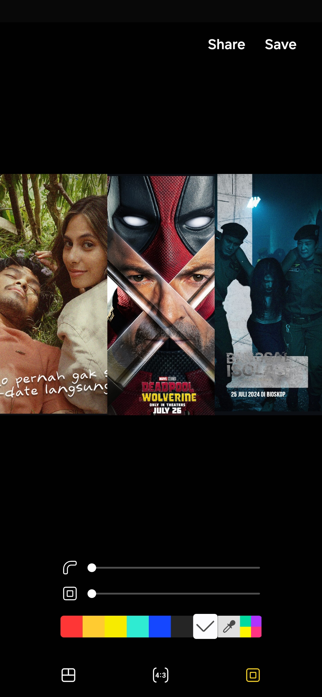Foto dari instagram official masing-masing promotor film