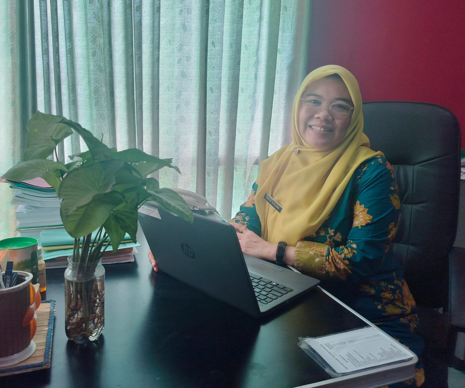 Kepala UPTD Puskesmas Japah Anita Kusumaningrum