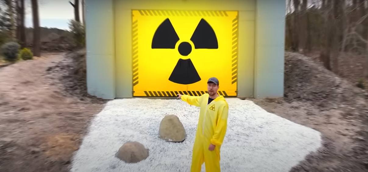 MrBeast membuat konten youtube Bertahan 100 Hari di Bunker Nuklir: Petualangan Epik untuk Hadiah 500 Ribu Dolar