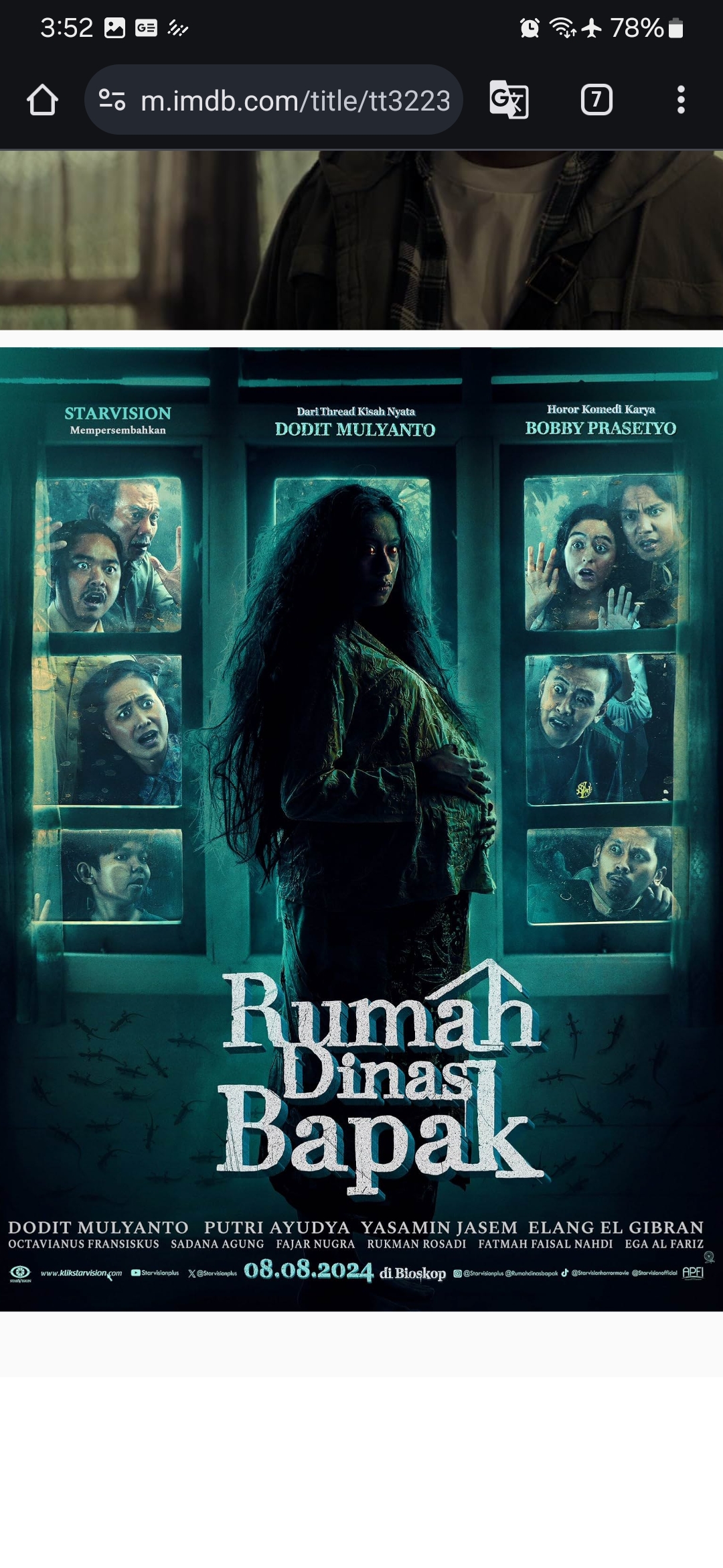 Poster film Rumah Dinas Bapak. Foto: IMDB.com