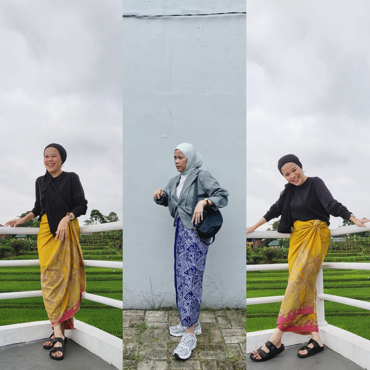 KEKINIAN: Tren rok lilit yang mudah dipadu dan padankan.