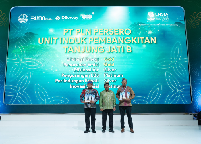 PENGHARGAAN: PLN UIK Tanjung Jati B Jepara memperoleh penghargaan Environmental and Social Innovation Awards (ENSIA) 2024 pada Rabu (31/7).
