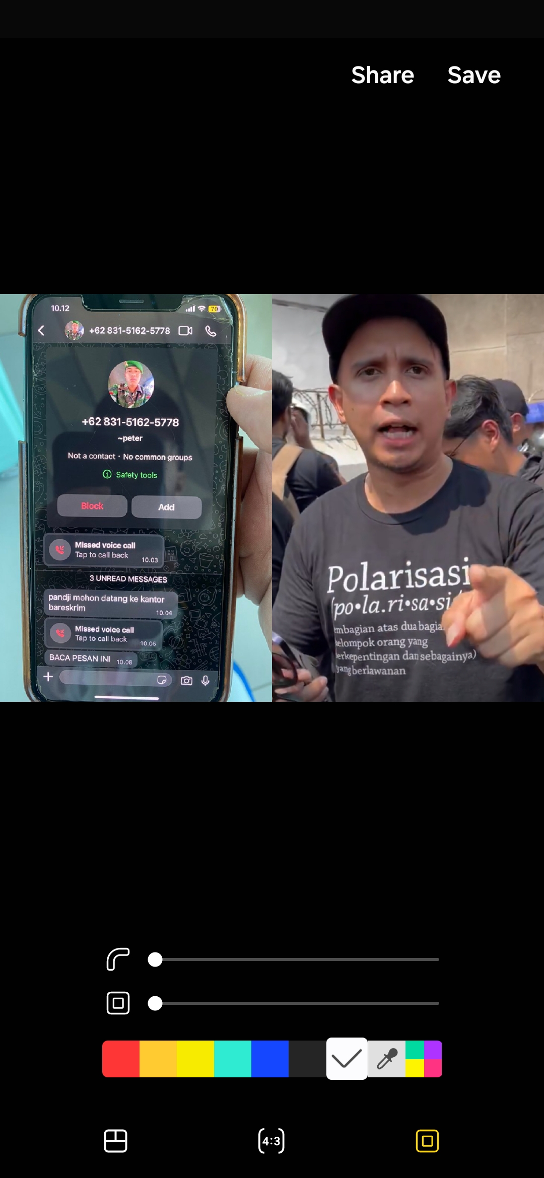 Foto: screenshot dari Twitter Pandji dan Andovi.