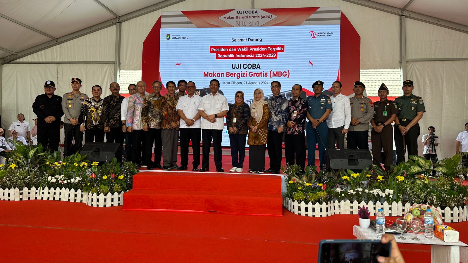 STUDI BANDING: Disdikpora Kudus menghadiri penerapan program makan gratis di Cilegon, Banten.