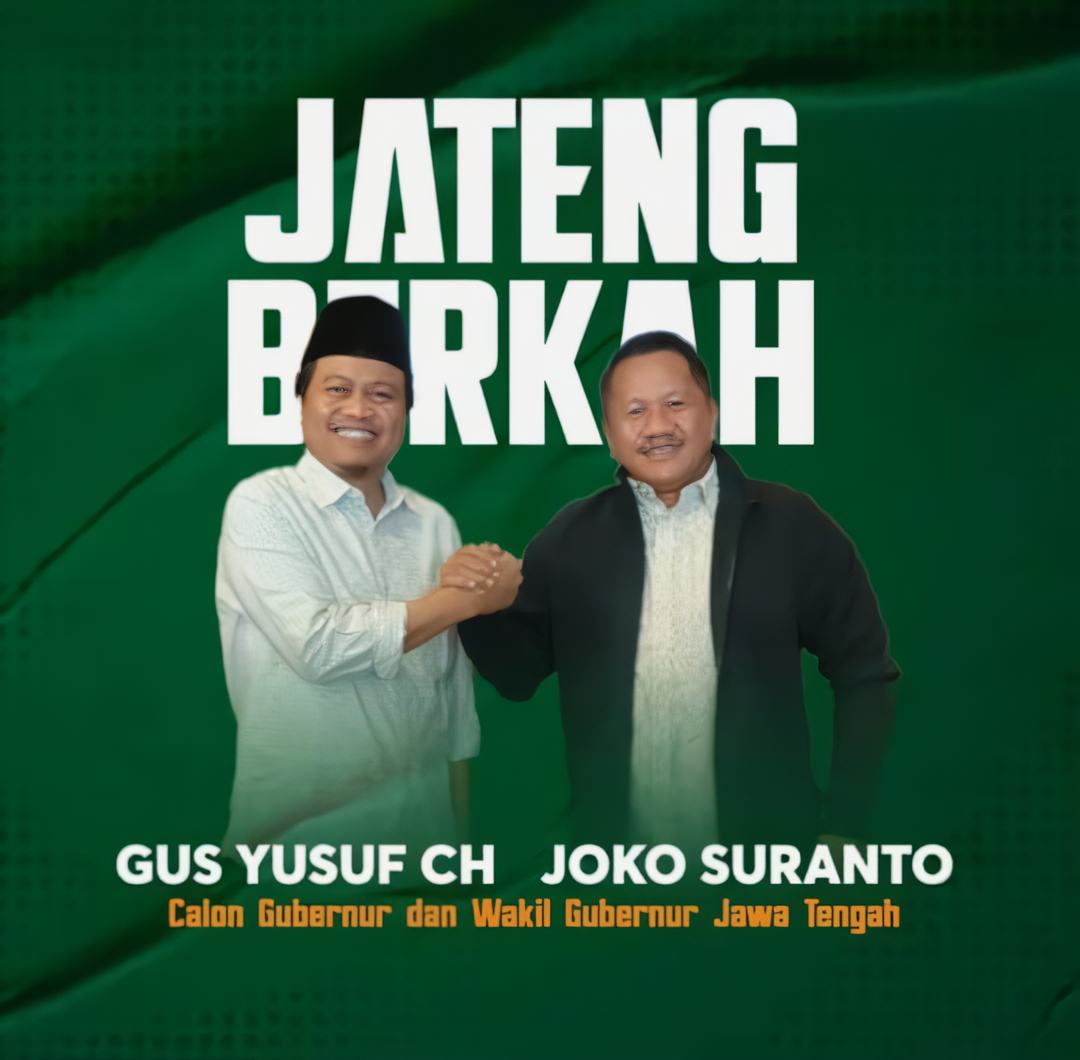 Poster Crazy Rich Grobogan Joko Suranto dampingi Gus Yusuf Budal Jateng
