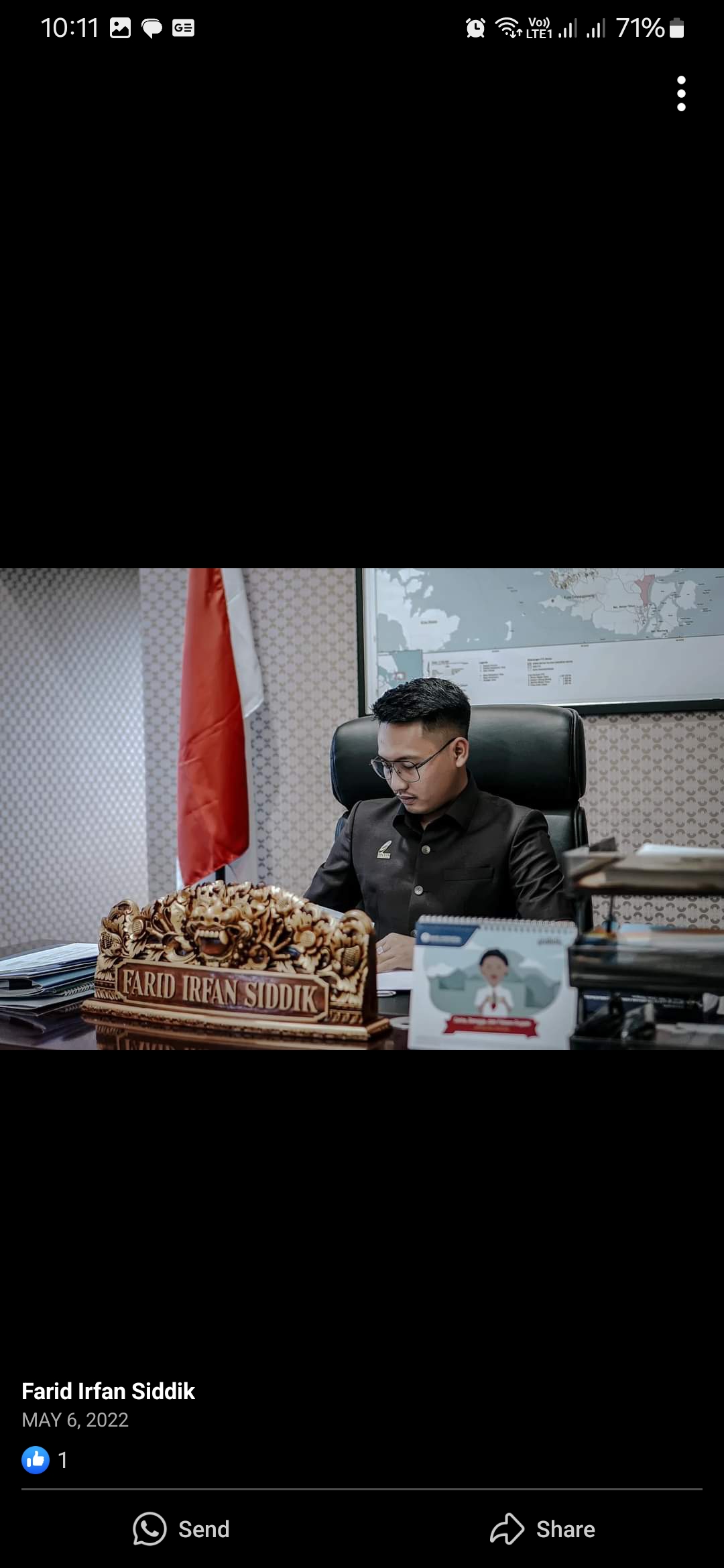 Foto lama Kepala BP Bintan Farid Irfan Siddik