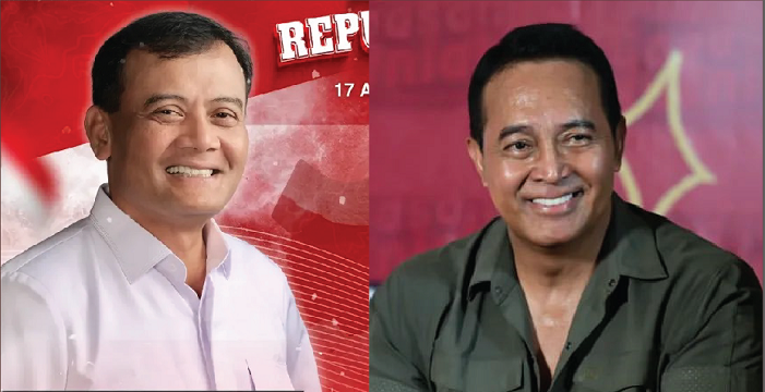 dua purnawirawan jenderal: Andika Perkasa, mantan Panglima TNI berbintang empat, dan Ahmad Luthfi, mantan Kapolda Jateng berbintang tiga (Foto: Instagram)