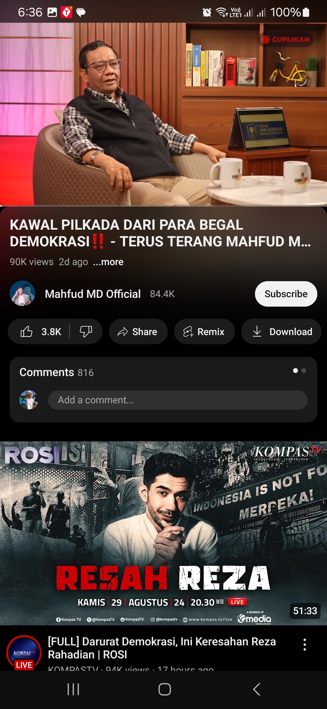 Youtube: Mahfud MD Official
