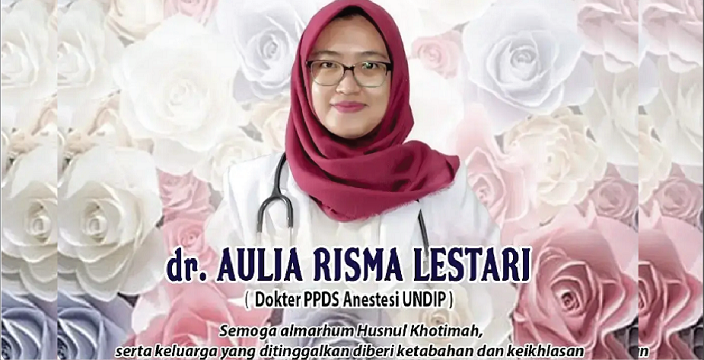 (Foto: Dokter Aulia diduga Bunuh Diri karena bully. Dokumentasi: RSUD Kardinah Tegal)