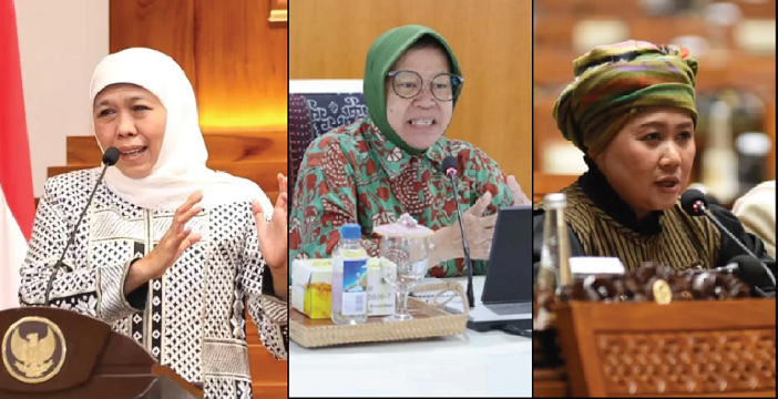3 Srikandi yang ikut dalam kontestasi politik pilgub Jatim 2024