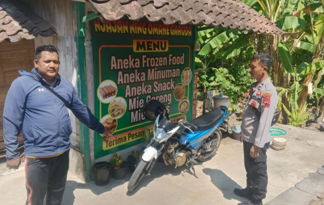 DIAMANKAN: Tersangka pencurian sepeda motor HS diamankan Resmob Polres Grobogan atas kasus pencurian sepeda motor di Desa Kentengsari, Kecamatan Kedungjati.