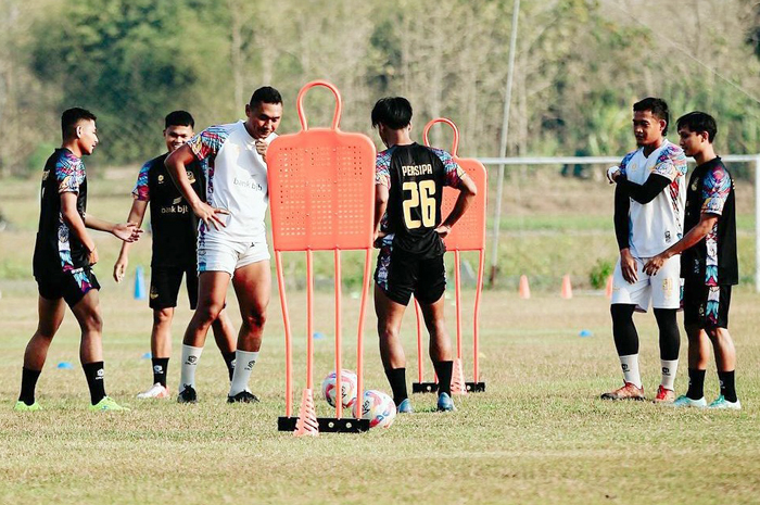 GIAT: Para pemain Persipa menjalani latihan menjelang bergulirnya Liga 2, laga pertama langsung diuji dengan bertemu Bhayangkara FC.