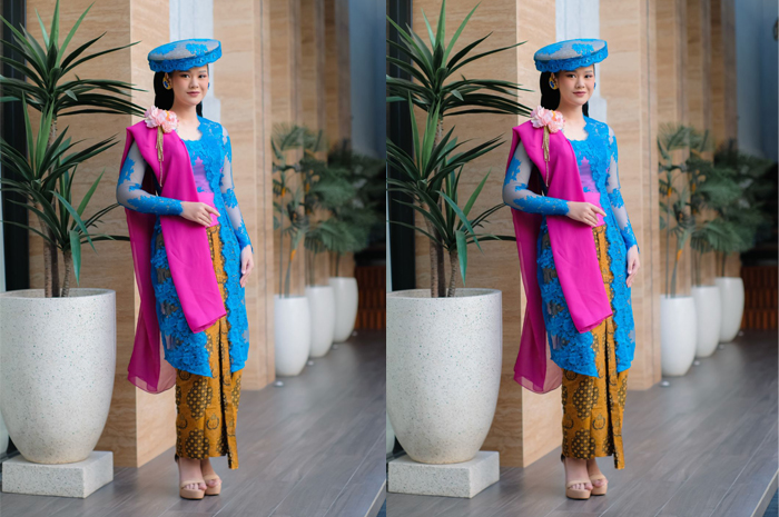 URI-URI BUDAYA: Model memakai kebaya lengkap dengan mengenakan caping kalo. Siap meriahkan HUT ke 475 Kudus.