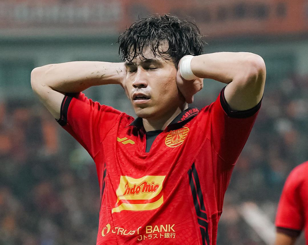 DINGIN: Ryo Matsumara ketika berselebrasi. Pesija Jakarta akan bertandang ke kandang PSBS Biak pada laga lanjutan liga 1 2024/2025. (@persija)